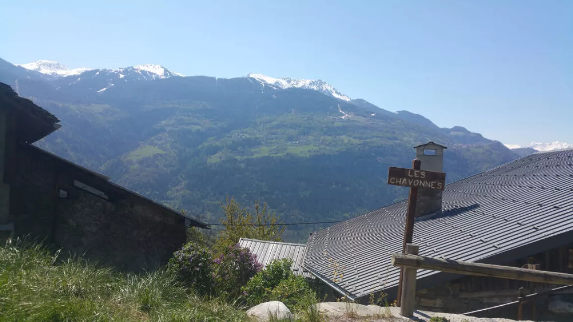 Pad van Grumailly, vallei van la Plagne