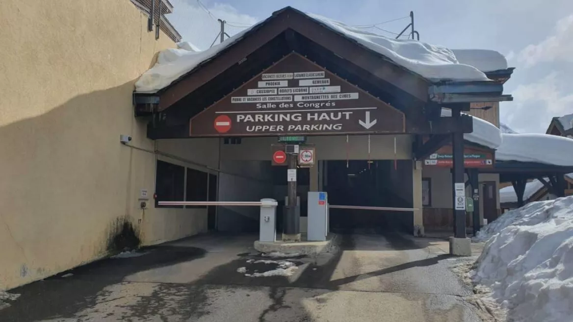 Belle Plagne Parkeergarage stroomopwaarts