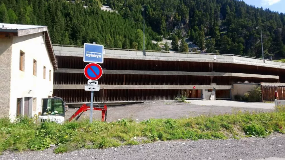 Arret navette Plagne Bellecote FRASSE