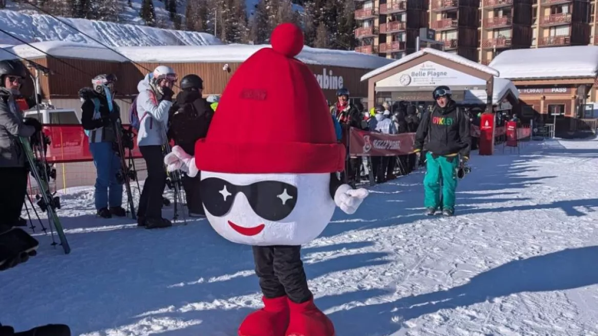 Ontmoeting met de mascotte van La Plagne_La Plagne