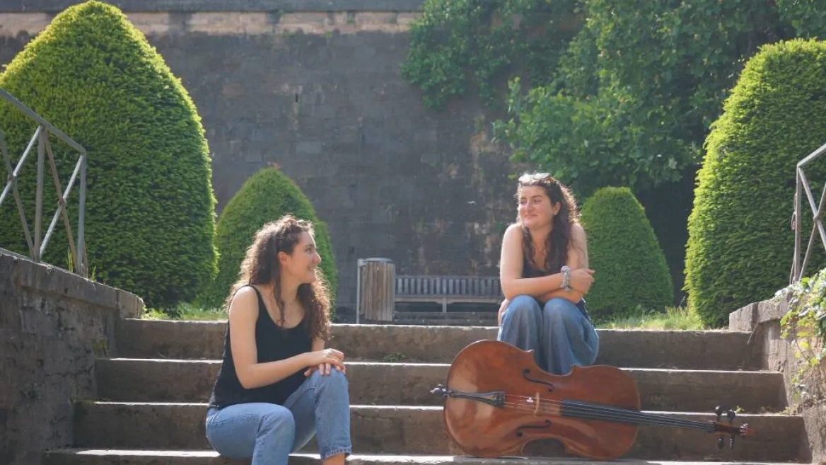 Musi'Plagne - Duo: cellist en harpiste_La Plagne Tarentaise