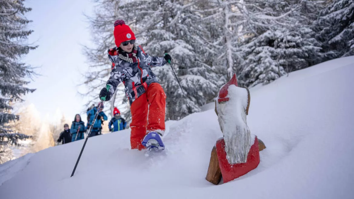Sneeuwwandelparcours Alpages Enchantés