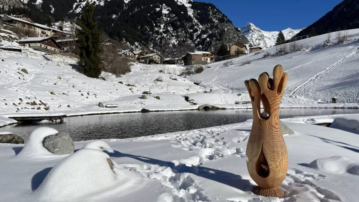 Tentoonstelling houtsculpturen_Champagny-en-Vanoise