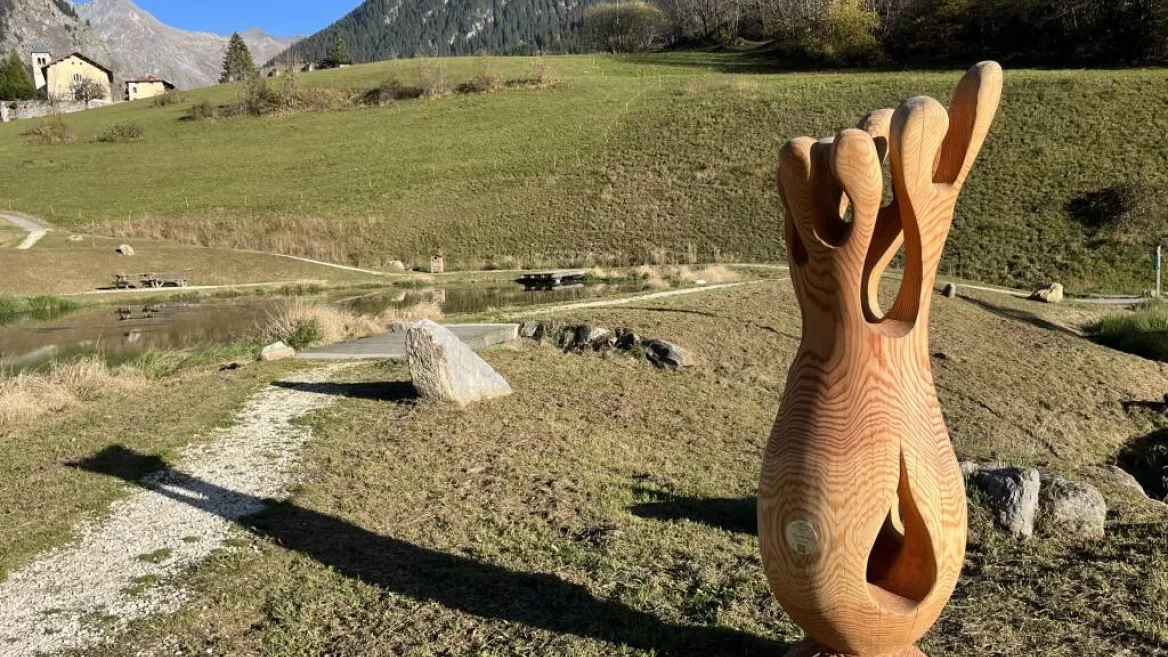Tentoonstelling houtsculpturen_Champagny-en-Vanoise
