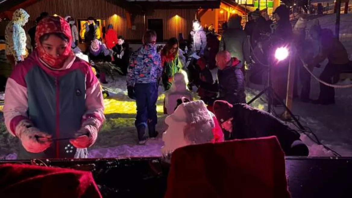 Sneeuw sculptuur_Plagne-Montalbert