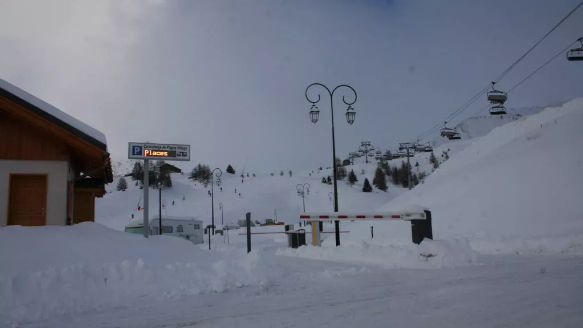 ingang van caravaneige