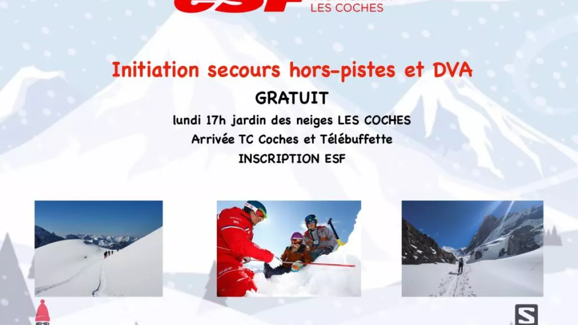  Initiation secours hors-pistes et DVA | ESF_Montchavin-les-Coches