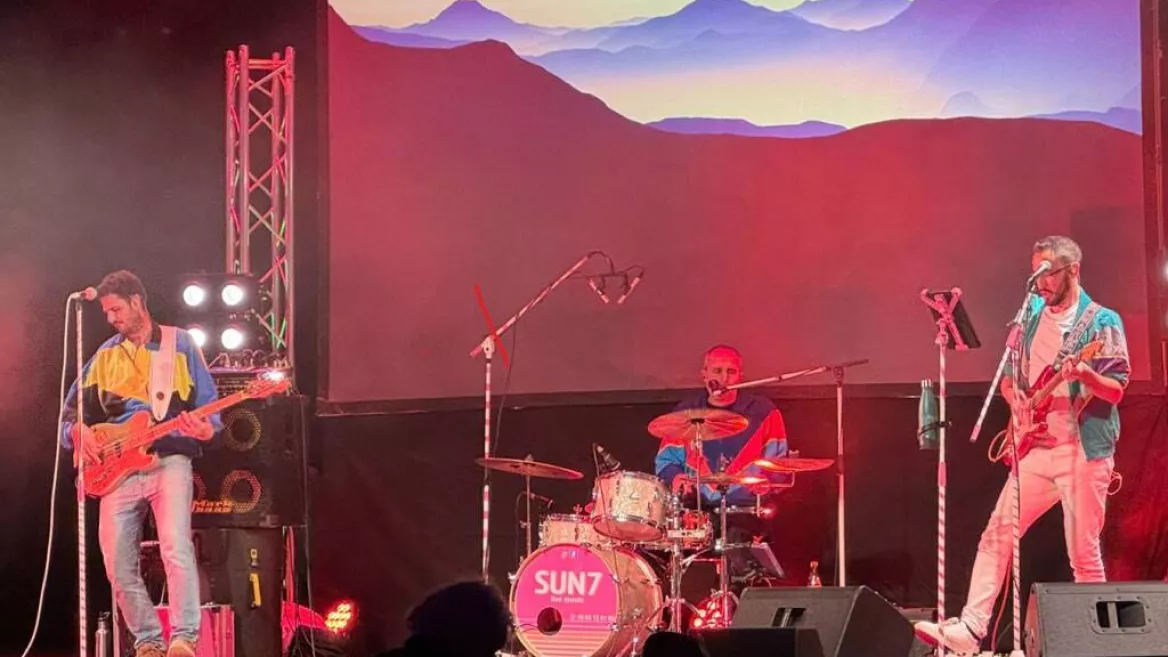 concert van de band Sun7_Longefoy-sur-Aime