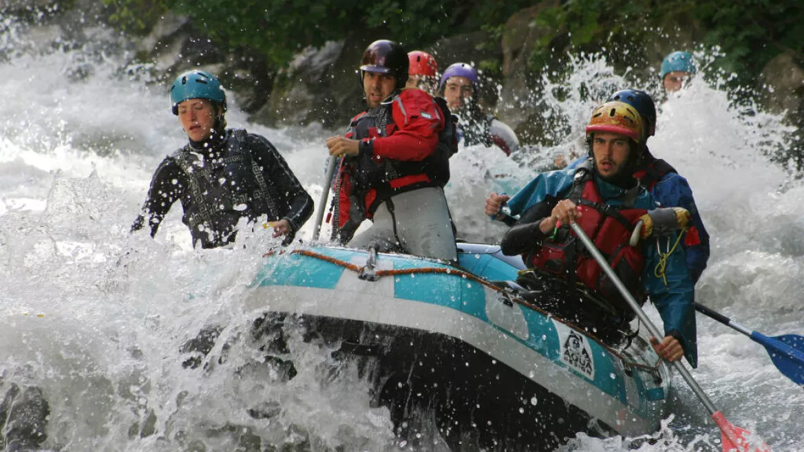 rafting op de Doron de Bozel