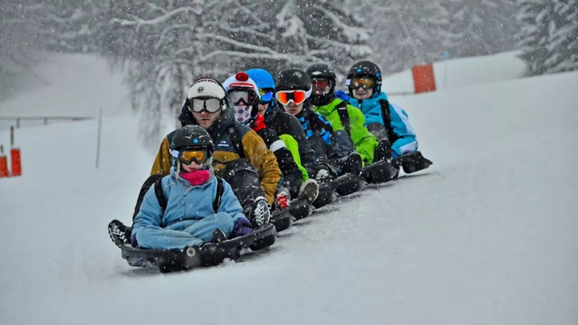 Een echte snakegliss afdaling