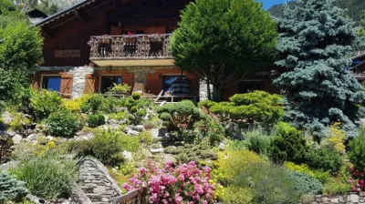 Uitzicht op het chalet