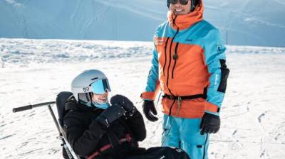 Balade en tandem ski avec un moniteur