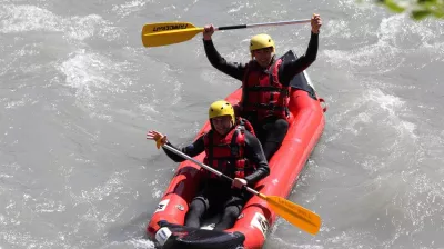 Canoë Raft op de Isère