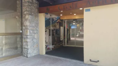 Geldautomaat van de Crédit Agricole Vallei van la Plagne