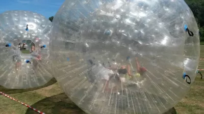 Aquabulles op het meer