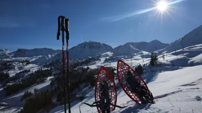 Wandeling met sneeuwschoenen