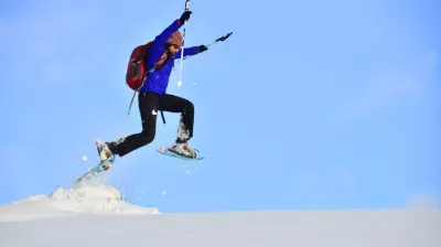 Wandeling met sneeuwschoenen