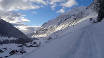 Winterroute Les Teppes