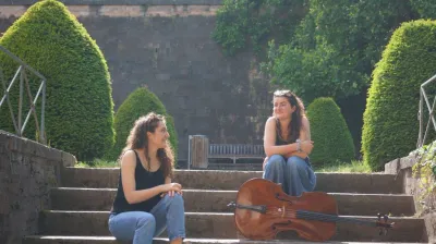 Musi'Plagne - Duo: cellist en harpiste_La Plagne Tarentaise