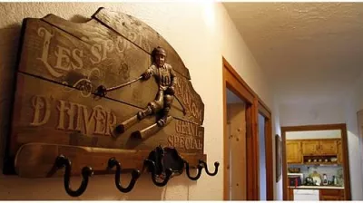 Kapstok bij de ingang van het appartement