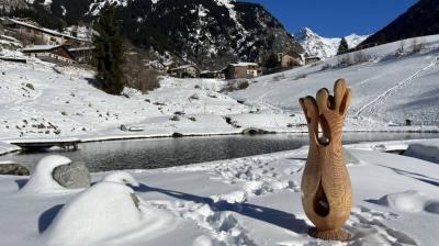 Tentoonstelling houtsculpturen_Champagny-en-Vanoise