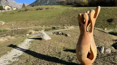 Tentoonstelling houtsculpturen_Champagny-en-Vanoise
