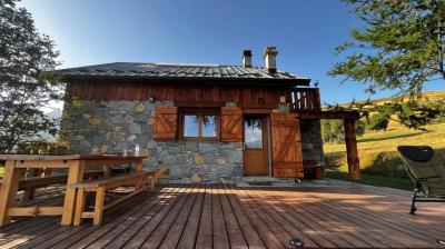 vue sur la terrasse Chalet d'alpage de Valezan
