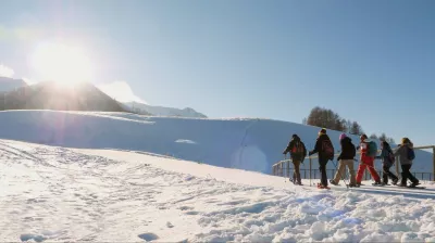 Wandeling met sneeuwschoenen