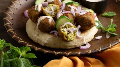 Falafel na het werk_Aime-la-Plagne