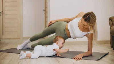 Gymles voor ouders en baby’s_Aime-la-Plagne