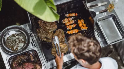 Plancha-avond met gerechten uit zee en van het land_Aime-la-Plagne