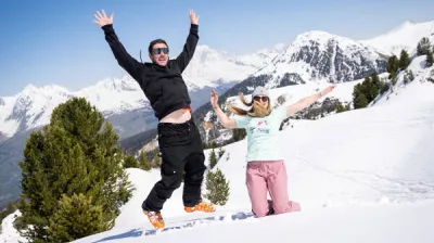 Tafeltennis op sneeuw_La Plagne