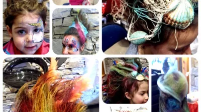 Het Kinderfestival - workshop schminken en excentriek haarstyling_Plagne-Montalbert