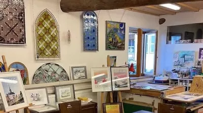 Visite de l'atelier de Patrick HAZEAUX | Posters de Savoie_Plagne-Montalbert