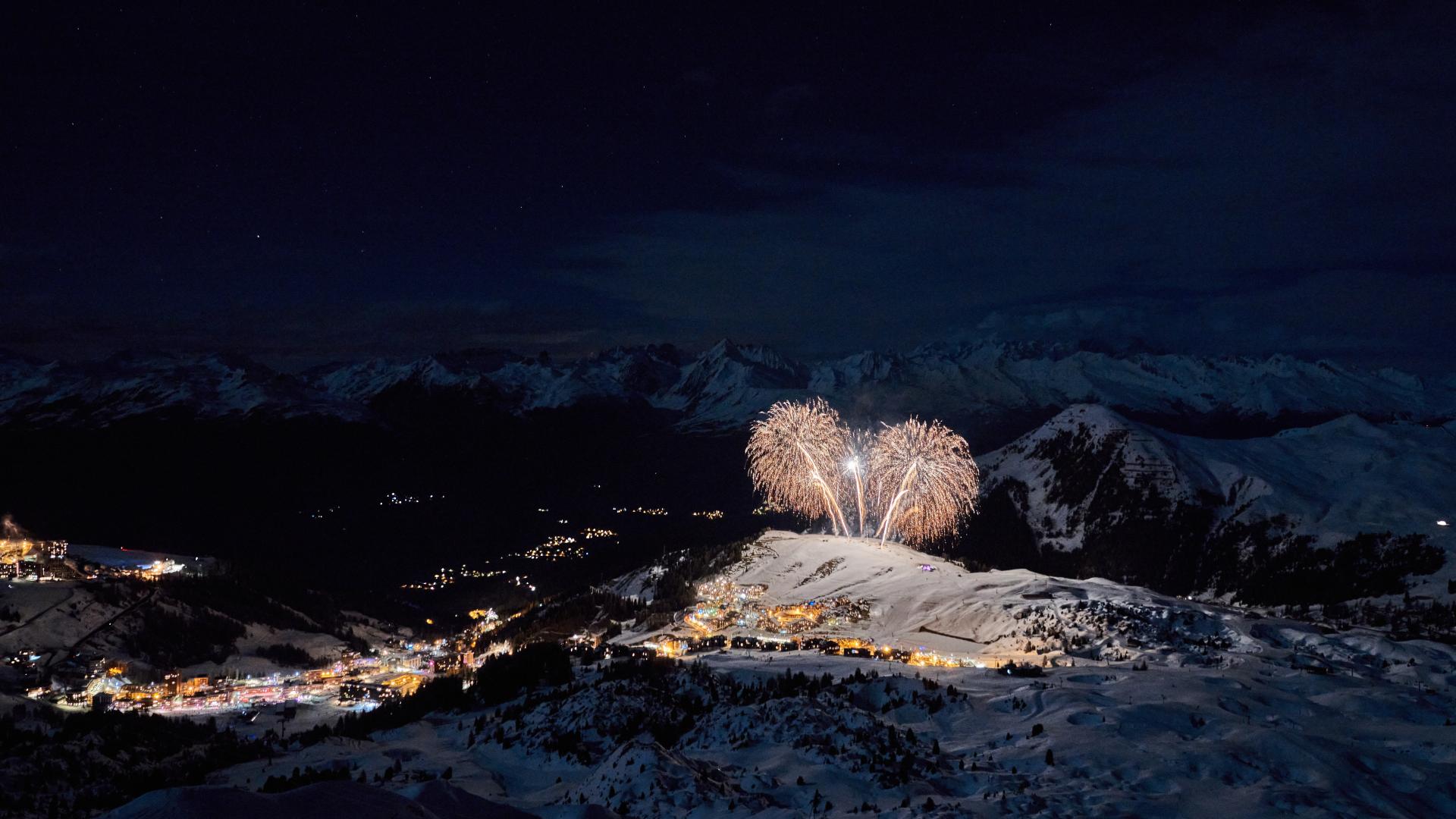 neige de feu la plagne