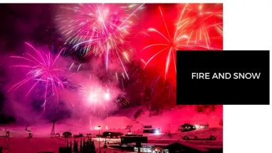 fire and snow fire and snow