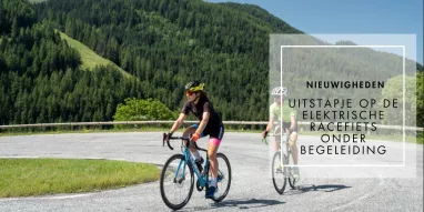 Uitstapje op de elektrische racefiets onder begeleiding