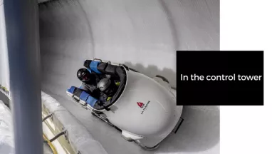 in the control tower in the control tower